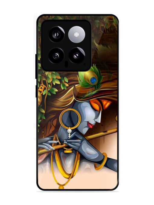 Krishna Glossy Metal Phone Cover for Xiaomi Mi 14 (5G) Zapvi