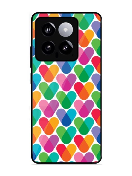 Overlapping Colors Colorful Glossy Metal TPU Phone Cover for Xiaomi Mi 14 (5G) Zapvi