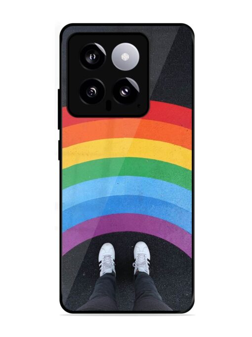 Legs Rainbow Glossy Metal TPU Phone Cover for Xiaomi Mi 14 (5G) Zapvi