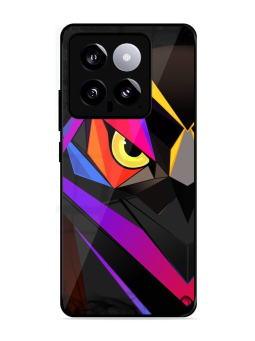 Wpap Owl Glossy Metal Phone Cover for Xiaomi Mi 14 (5G) Zapvi