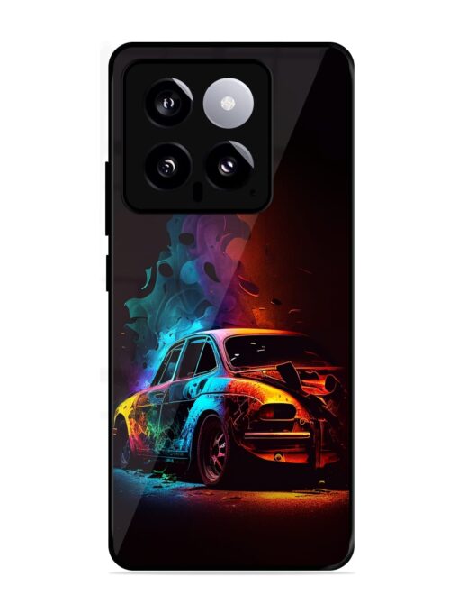 High Classic Car Art Glossy Metal Phone Cover for Xiaomi Mi 14 (5G) Zapvi