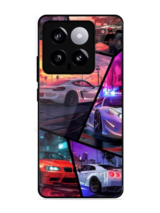 Ride In Pixels Glossy Metal Phone Cover for Xiaomi Mi 14 (5G) Zapvi