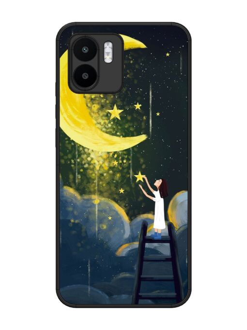 Moonlight Healing Night Illustration Glossy Metal TPU Phone Cover for Xiaomi Mi A1 Zapvi