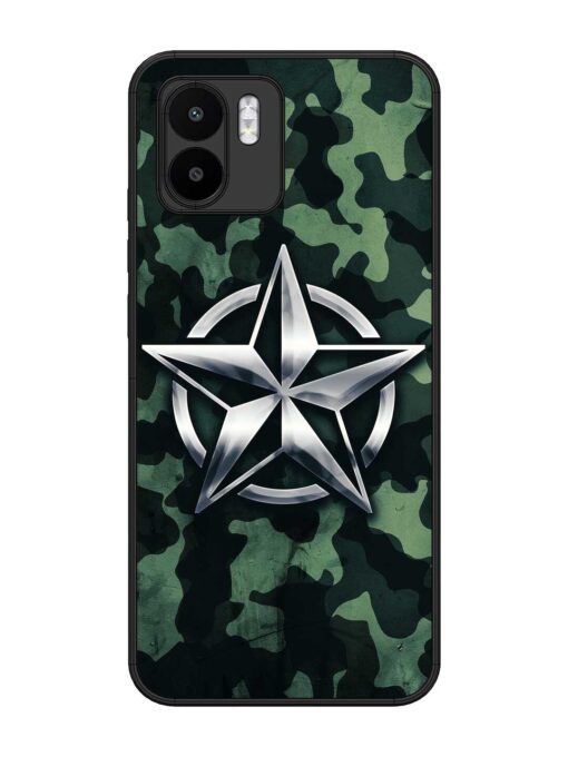 Indian Army Star Design Glossy Metal Phone Cover for Xiaomi Mi A1