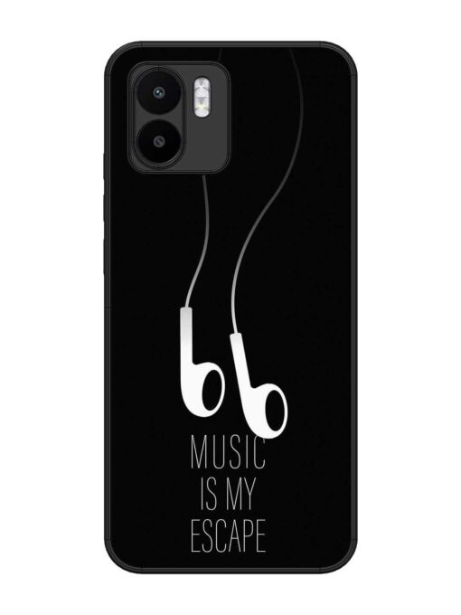 Music Is My Escape Glossy Metal Phone Cover for Xiaomi Mi A1