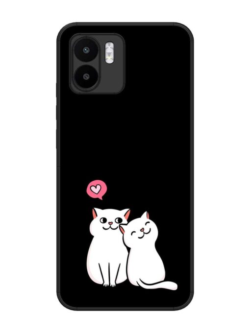 Cat Love Glossy Metal Phone Cover for Xiaomi Mi A1