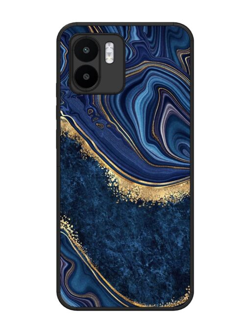 Abstract Background Blue Glossy Metal TPU Phone Cover for Xiaomi Mi A1 Zapvi