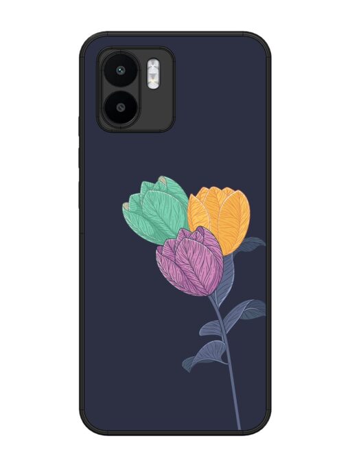 Flower Vector Glossy Metal Phone Cover for Xiaomi Mi A1 Zapvi