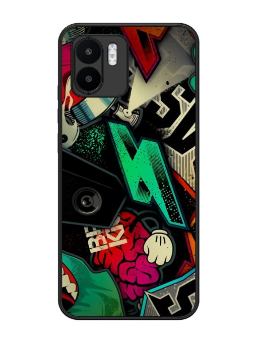 Graffiti Art Glossy Metal Phone Cover for Xiaomi Mi A1