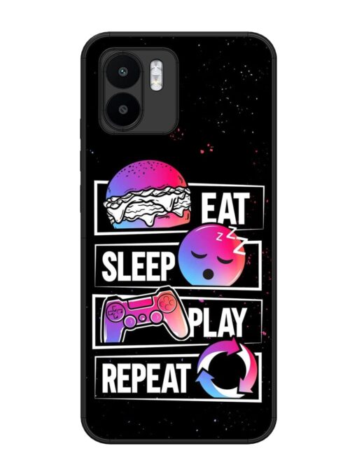 Eat Sleep Play Repeat Glossy Metal Phone Cover for Xiaomi Mi A1 Zapvi