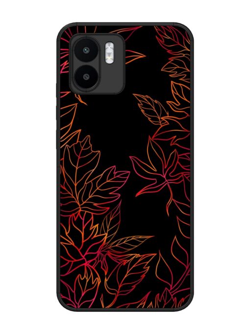 Red Floral Pattern Glossy Metal Phone Cover for Xiaomi Mi A1 Zapvi