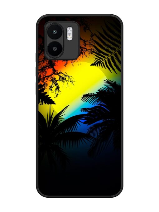 Colorful Sunset With Palm Trees Glossy Metal Phone Cover for Xiaomi Mi A1