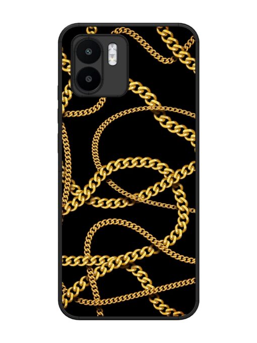 Decorative Golde Chain Glossy Metal Phone Cover for Xiaomi Mi A1