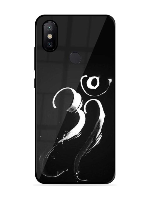 Om Logo Glossy Metal Phone Cover for Xiaomi Mi A2 Zapvi