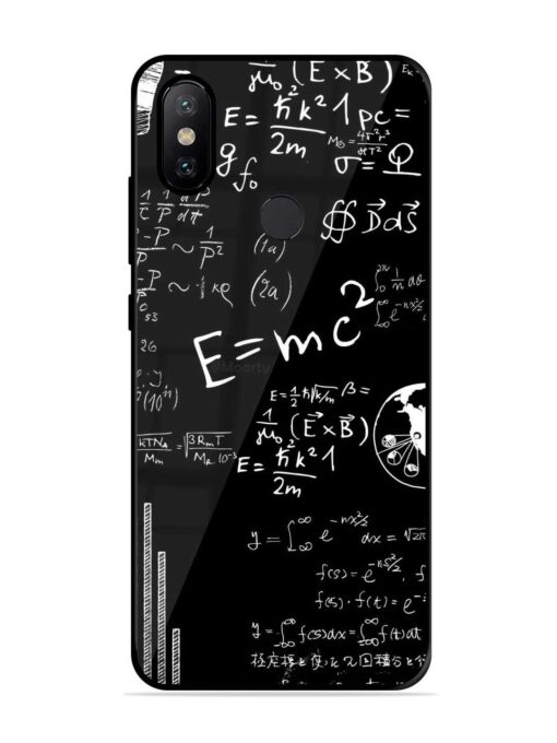 E=Mc2 Mass?Energy Equivalence Glossy Metal Phone Cover for Xiaomi Mi A2