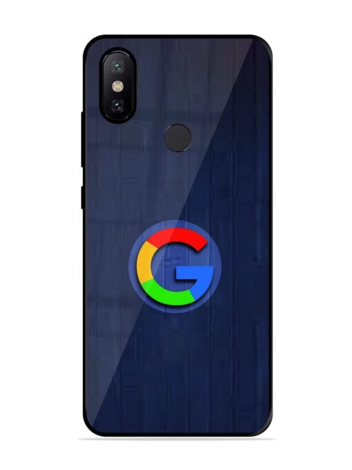 Google Logo Printed Glossy Metal TPU Phone Cover for Xiaomi Mi A2