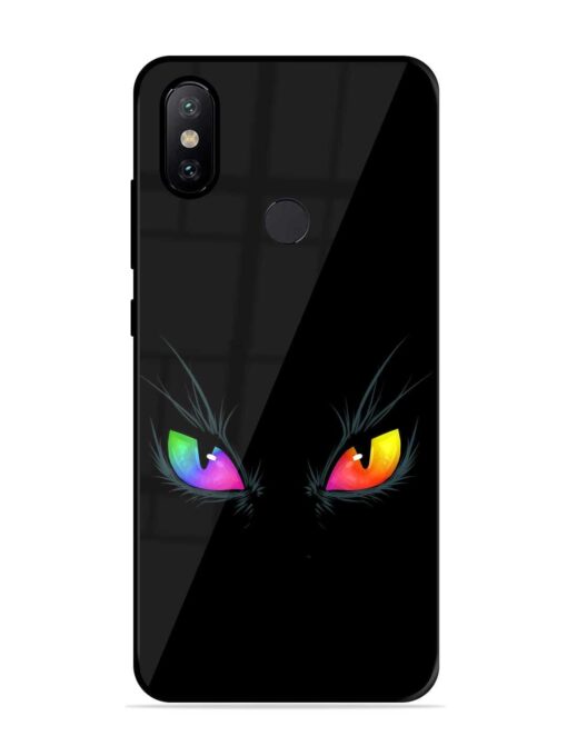 Cat Eyes Glossy Metal Phone Cover for Xiaomi Mi A2 Zapvi