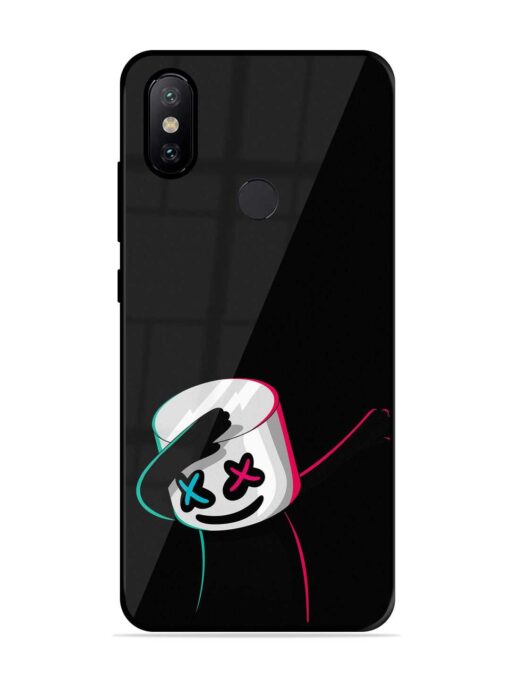 Black Marshmallow Glossy Metal Phone Cover for Xiaomi Mi A2