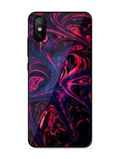 Abstract Background Glossy Metal Phone Cover for Xiaomi Mi A2