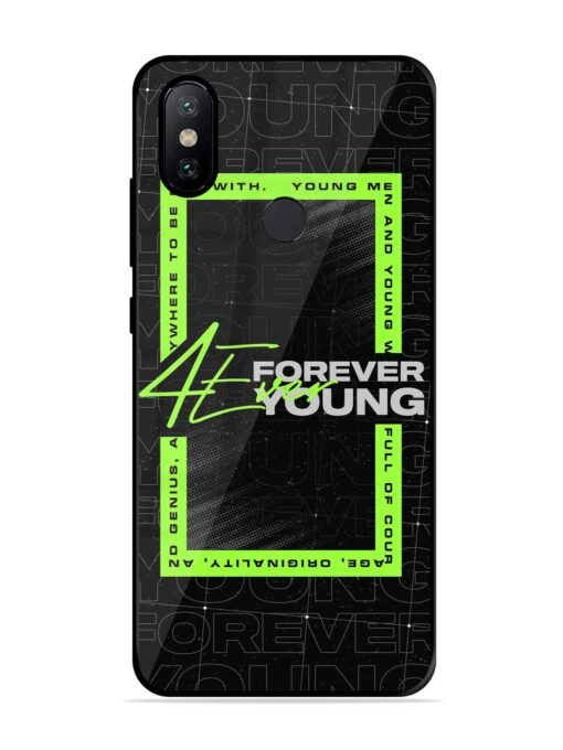 Forever Young Glossy Metal Phone Cover for Xiaomi Mi A2 Zapvi