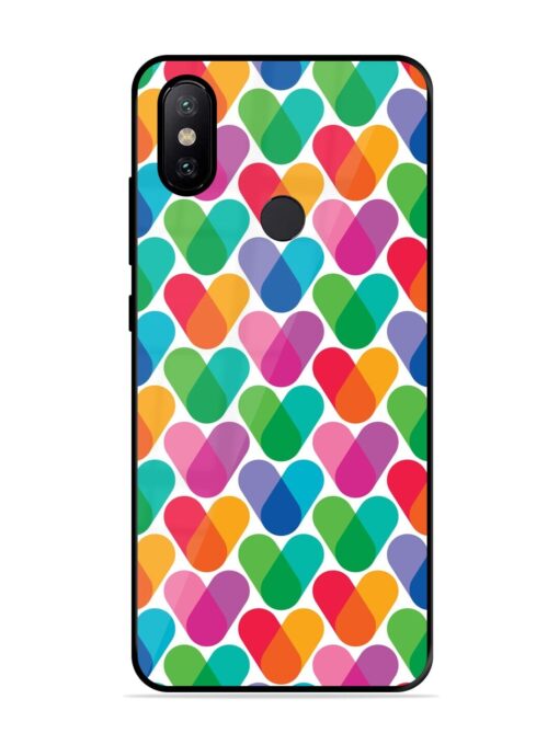 Overlapping Colors Colorful Glossy Metal TPU Phone Cover for Xiaomi Mi A2 Zapvi