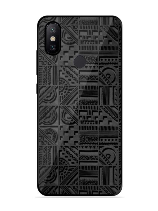 Seamless Pattern Glossy Metal Phone Cover for Xiaomi Mi A2 Zapvi