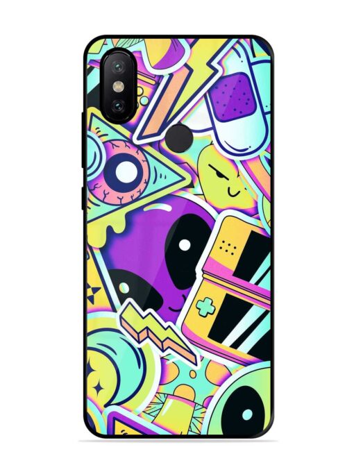 Scratch Art Glossy Metal Phone Cover for Xiaomi Mi A2 Zapvi