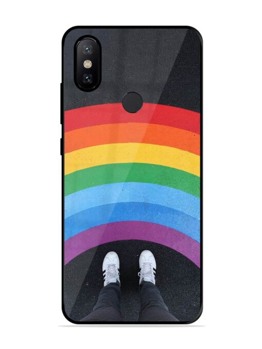 Legs Rainbow Glossy Metal TPU Phone Cover for Xiaomi Mi A2 Zapvi