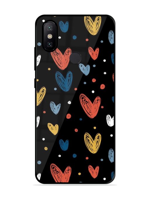 Happy Valentines Day Glossy Metal TPU Phone Cover for Xiaomi Mi A2