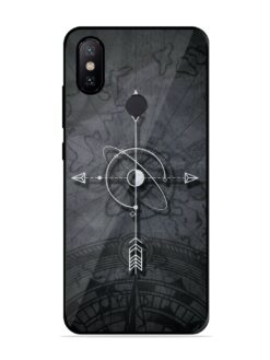 Lighting Cross Glossy Metal Phone Cover for Xiaomi Mi A2