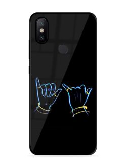 Symbolic Krishna Flute Glossy Metal Phone Cover for Xiaomi Mi A2