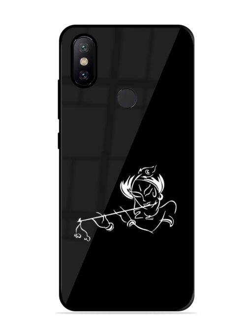 Krishna Flute Glossy Metal Phone Cover for Xiaomi Mi A2 Zapvi