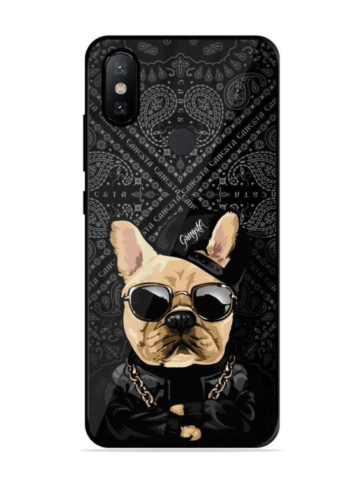 Gangsta Cool Sunmetales Dog Glossy Metal Phone Cover for Xiaomi Mi A2 Zapvi