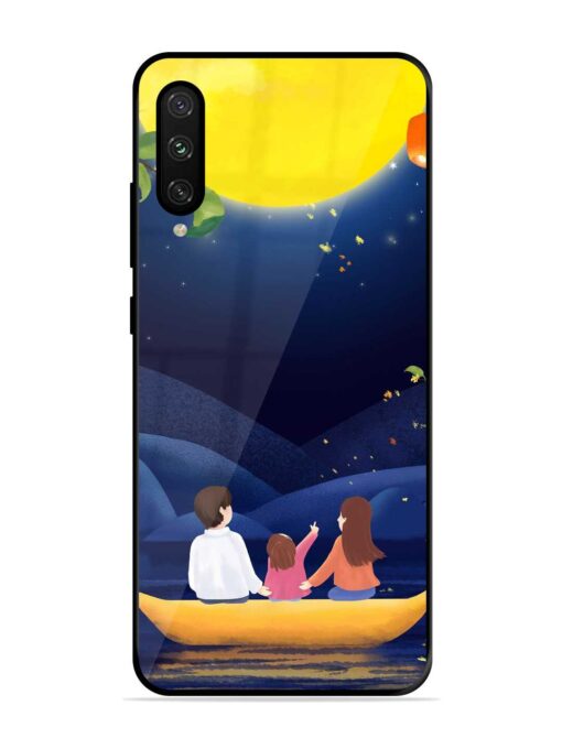 Happy Family And Beautiful View Glossy Metal Phone Cover for Xiaomi Mi A3