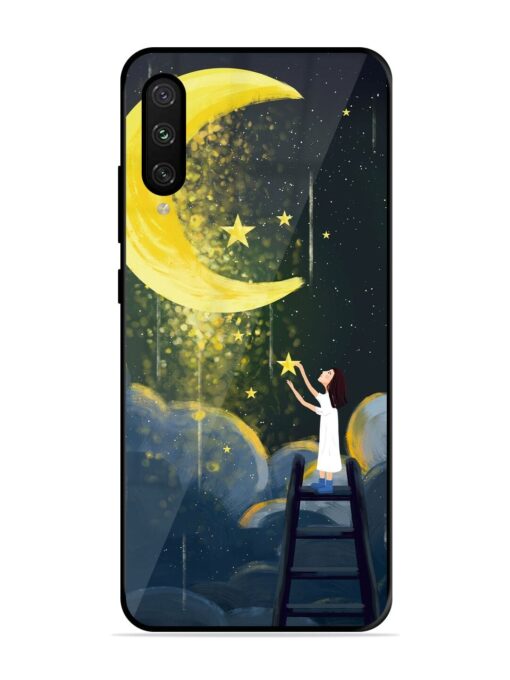 Moonlight Healing Night Illustration Glossy Metal TPU Phone Cover for Xiaomi Mi A3 Zapvi