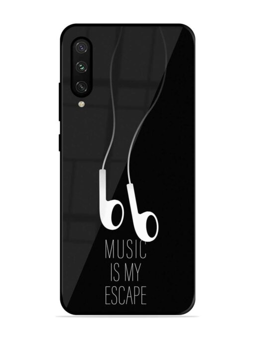 Music Is My Escape Glossy Metal Phone Cover for Xiaomi Mi A3 Zapvi