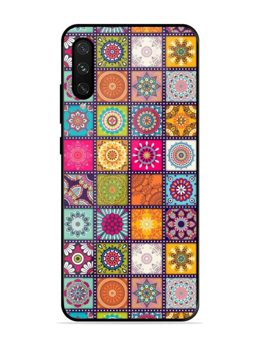 Seamless Pattern Vintage Glossy Metal Phone Cover for Xiaomi Mi A3 Zapvi