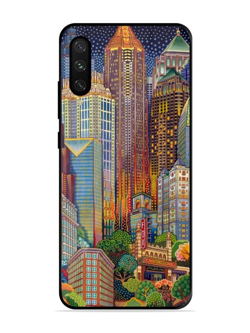 Cityscapes Art Glossy Metal Phone Cover for Xiaomi Mi A3 Zapvi