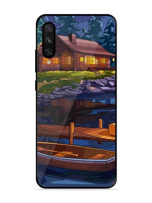 Village Night Scene Glossy Metal Phone Cover for Xiaomi Mi A3 Zapvi