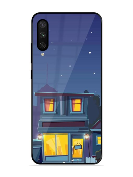 Vector Night House Glossy Metal Phone Cover for Xiaomi Mi A3 Zapvi