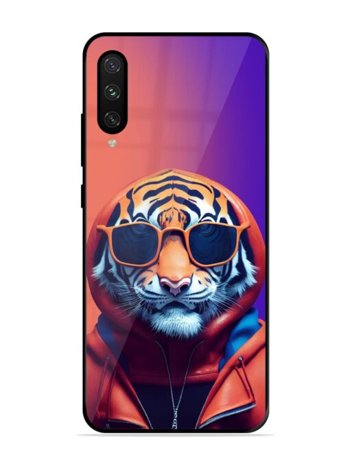 Tiger Animation Glossy Metal Phone Cover for Xiaomi Mi A3 Zapvi