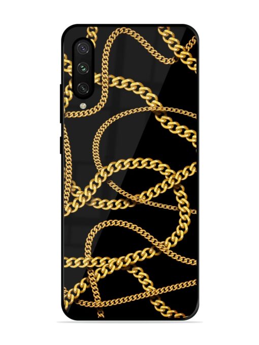 Decorative Golde Chain Glossy Metal Phone Cover for Xiaomi Mi A3 Zapvi