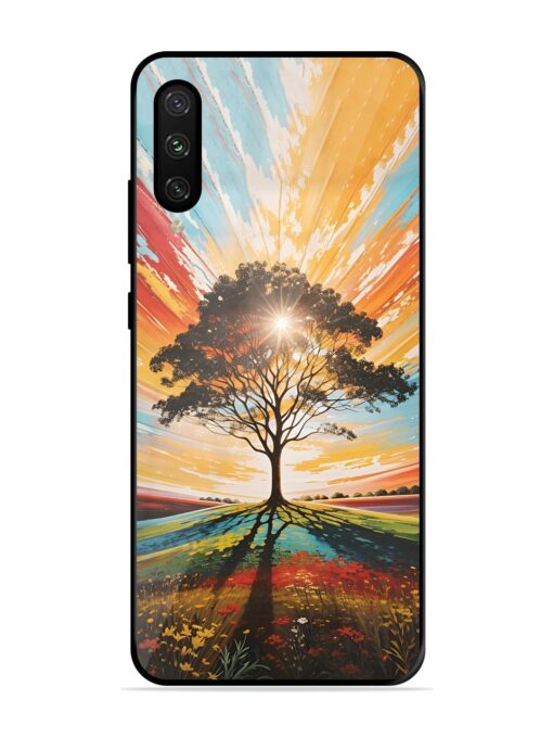 Abstract Tree Colorful Art Glossy Metal Phone Cover for Xiaomi Mi A3 Zapvi