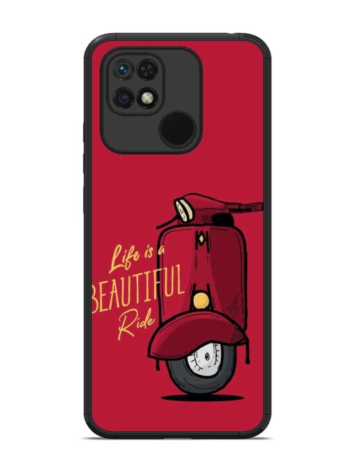 Life Is Beautiful Rides Glossy Metal Phone Cover for Xiaomi Redmi 10 Zapvi