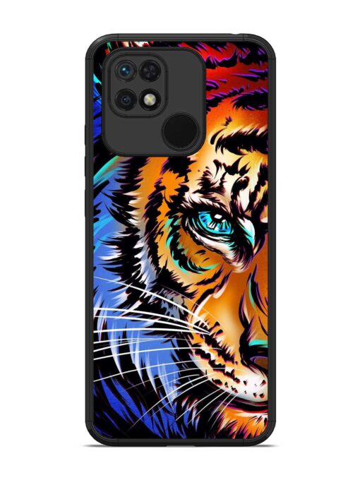 Colorful Lion Art Glossy Metal Phone Cover for Xiaomi Redmi 10