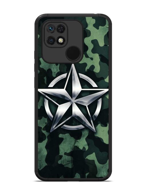 Indian Army Star Design Glossy Metal Phone Cover for Xiaomi Redmi 10 Zapvi