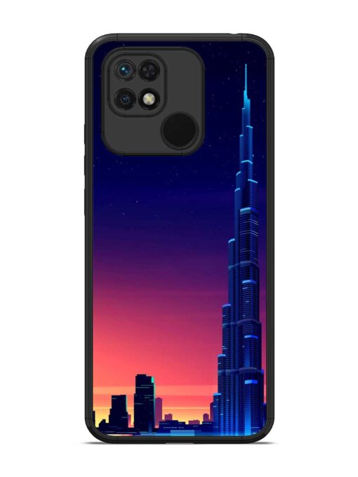 Burj Khalifa Abstract Glossy Metal Phone Cover for Xiaomi Redmi 10