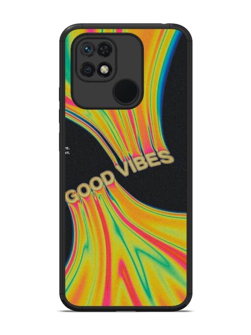 Good Vibes Glossy Metal Phone Cover for Xiaomi Redmi 10