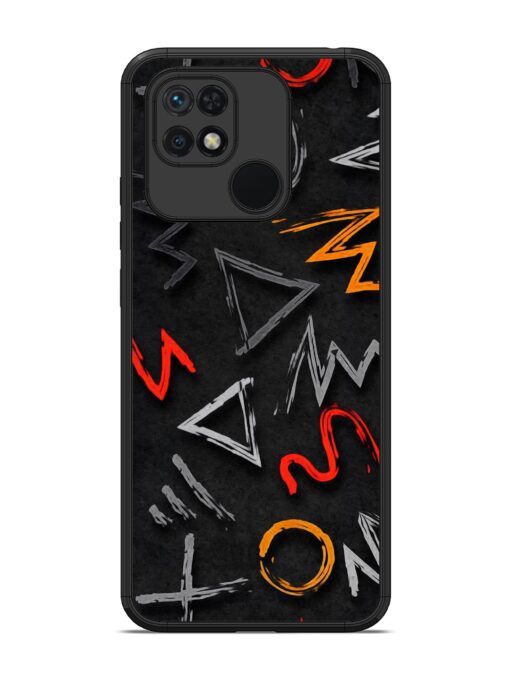 Grungy Graffiti Glossy Metal Phone Cover for Xiaomi Redmi 10