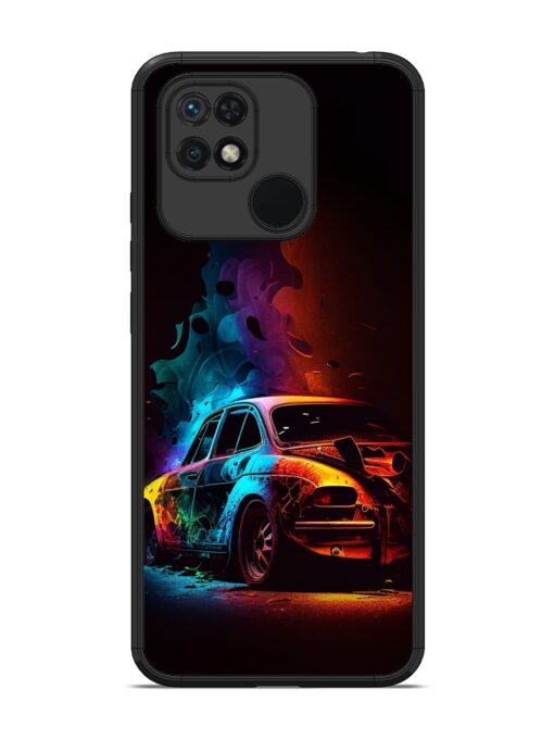 High Classic Car Art Glossy Metal Phone Cover for Xiaomi Redmi 10